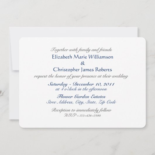 Water Lily Fine Art Bruiloft Kaart (Achterkant)