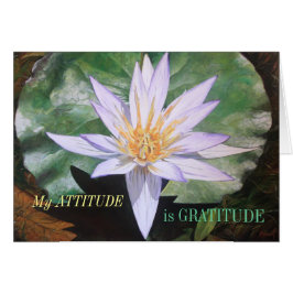 Water Lily Fine Art Gratitude-kaart