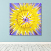 Water Lily Flower Canvas Afdruk (Insitu (Houten vloer))