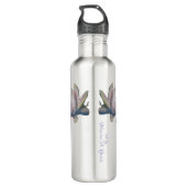 Water Lily Flower Maureen Girard Waterfles (Achterkant)