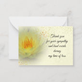 Water Lily Flower on Spring Dank je kaart Notitiekaartje (Voorkant)