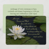 Water Lily Flower op vijver gloeiende zen Kaart (Voorkant / Achterkant)