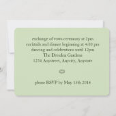 Water Lily Flower op vijver gloeiende zen Kaart (Achterkant)