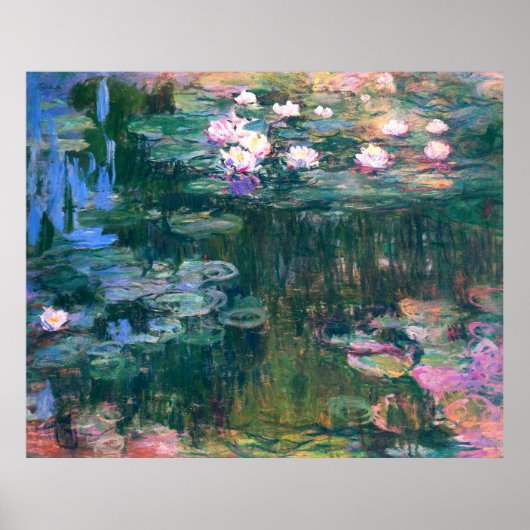 Water Lily Flower Pond Poster (Voorkant)