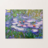 Water Lily Flowers in Bloom Claude Monet Fine Art Legpuzzel (Horizontaal)