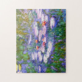Water Lily Flowers in Bloom Claude Monet Fine Art Legpuzzel