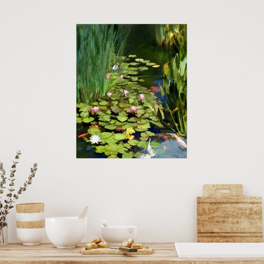 Water Lily Habitat Poster (Keuken)