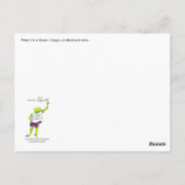 Water Lily in Black & White in Keizer, Oregon Briefkaart (Achterkant)