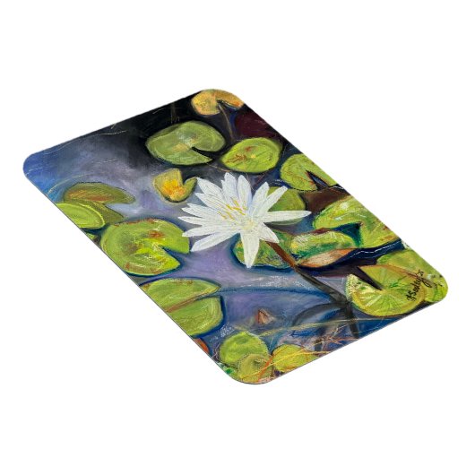 Water Lily in Bloom Magnet Magneet (Rechterzijde)