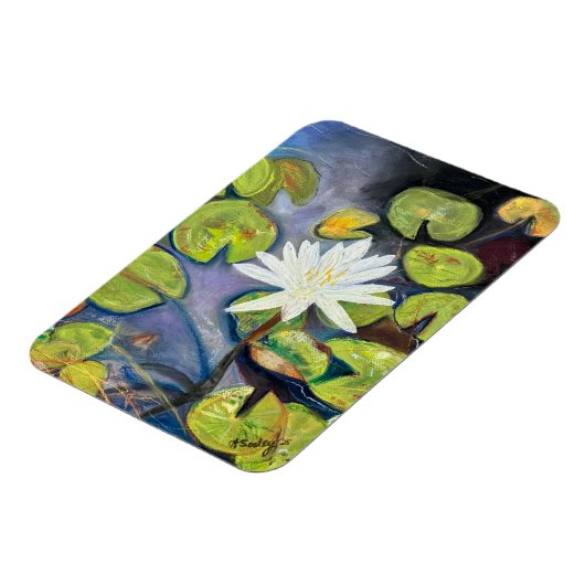 Water Lily in Bloom Magnet Magneet (Linkerzijde)