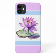  Water Lily iPhone 11 Hoesje Lila