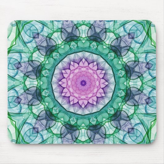 Water Lily kaleidoscope Muismat (Voorkant)