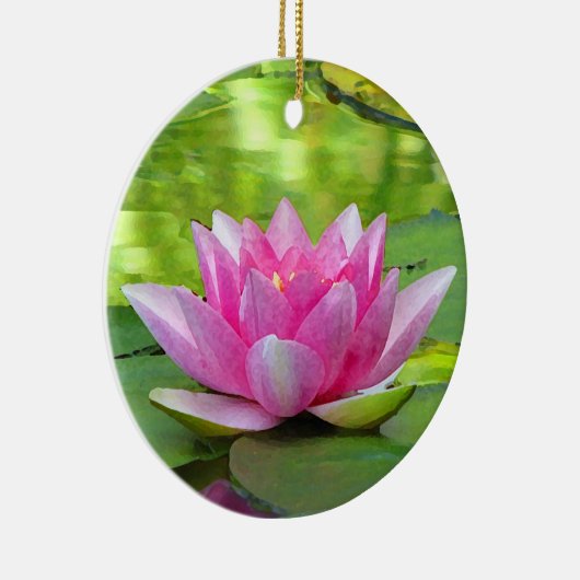 Water Lily Keramisch Ornament (Rechts)