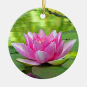 Water Lily Keramisch Ornament (Voorkant)