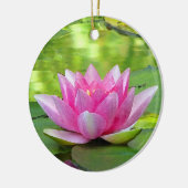 Water Lily Keramisch Ornament (Links)