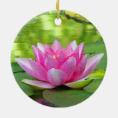 Water Lily Keramisch Ornament (Achterkant)