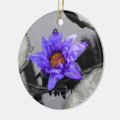 Water Lily Keramisch Ornament (Links)
