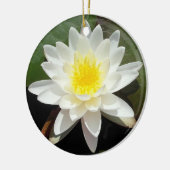Water Lily Keramisch Ornament (Links)