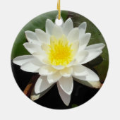 Water Lily Keramisch Ornament (Achterkant)