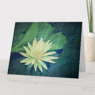 Water Lily Lilies Flowers CUSTOM Big Birthday Kaart