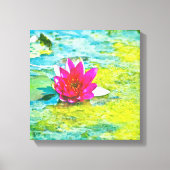 Water Lily Lilypad Canvas Afdruk (Voorkant)