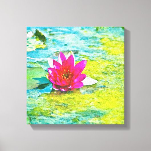 Water Lily Lilypad Canvas Afdruk (Voorkant)