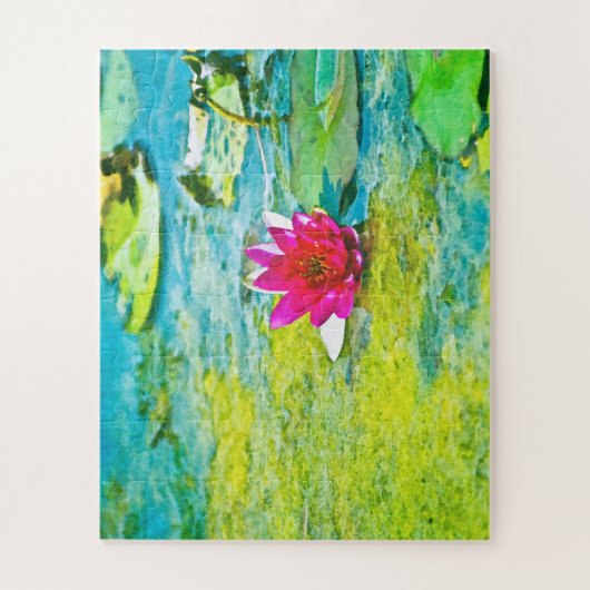 Water Lily Lilypad Legpuzzel (Verticaal)