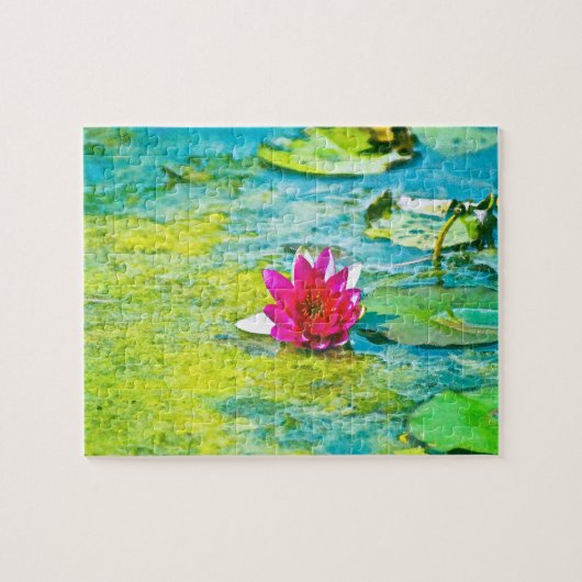 Water Lily Lilypad Legpuzzel (Horizontaal)