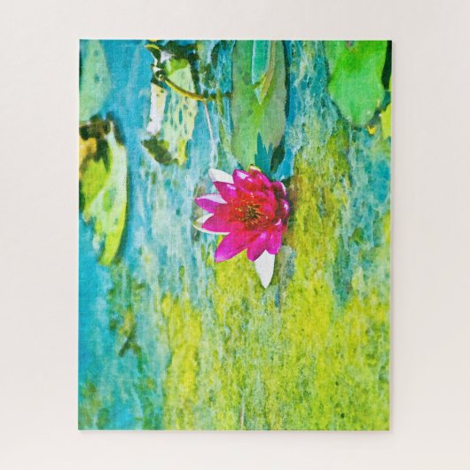 Water Lily Lilypad Legpuzzel (Verticaal)