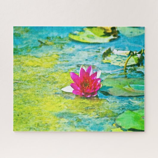 Water Lily Lilypad Legpuzzel (Horizontaal)