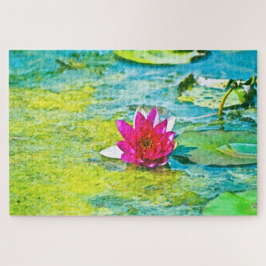 Water Lily Lilypad Legpuzzel (Horizontaal)