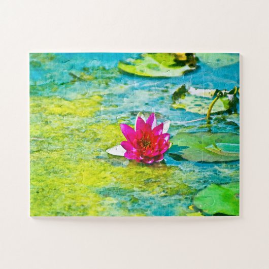 Water Lily Lilypad Legpuzzel (Horizontaal)