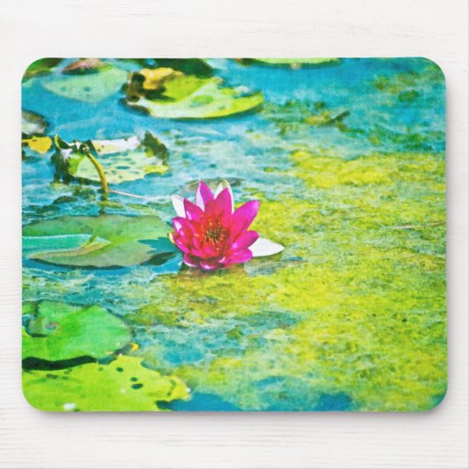 Water Lily Lilypad Muismat (Voorkant)