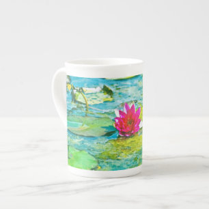 Water Lily Lilypad Porselein Kop