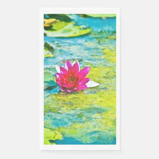 Water Lily Lilypad Servet (Voorkant)