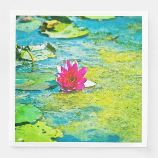 Water Lily Lilypad Servet (Voorkant)