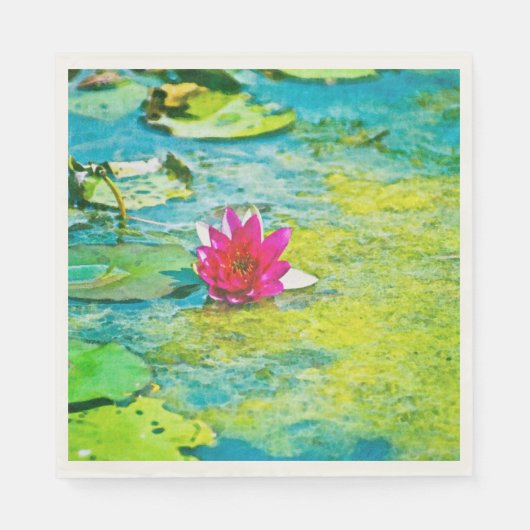 Water Lily Lilypad Servet (Voorkant)