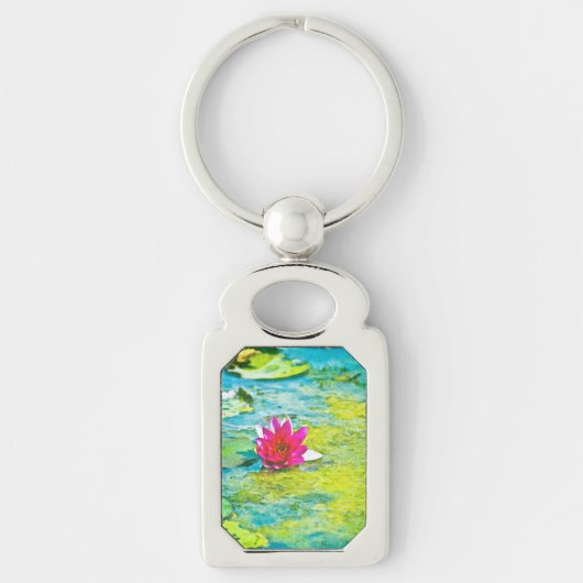 Water Lily Lilypad Sleutelhanger (Voorkant)