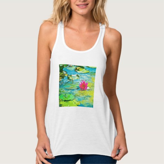 Water Lily Lilypad Tanktop (Voorkant)
