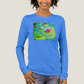 Water Lily Lilypad Tri-Blend Shirt (Voorkant)