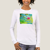 Water Lily Lilypad Tri-Blend Shirt (Voorkant volledig)