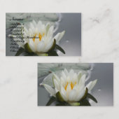 Water Lily Lotus Blossom Floral Visitekaartje (Voorkant / Achterkant)