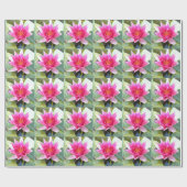 Water Lily Lotus Flower Cadeaupapier (Vlak)