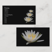 Water Lily Lotus Flower Visitekaartje (Voorkant / Achterkant)