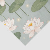 Water Lily Lotus Pond Pattern Tissuepapier (Detail)