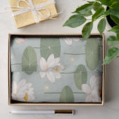Water Lily Lotus Pond Pattern Tissuepapier (Geschenk)