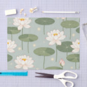 Water Lily Lotus Pond Pattern Tissuepapier (Craft)