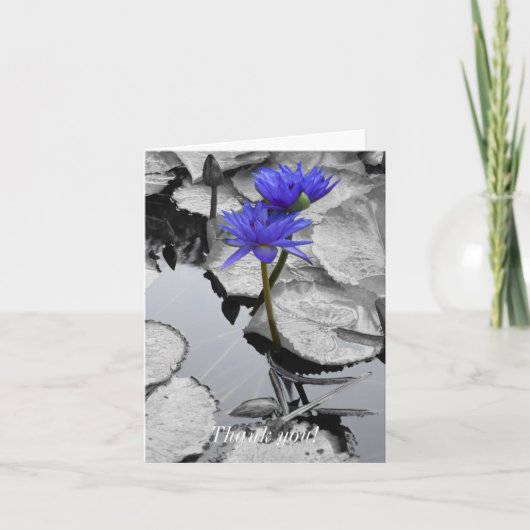 Water Lily Love Bedankkaart (Voorkant)