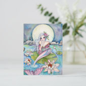 Water Lily Mermaid - Briefkaart (Staand voorkant)