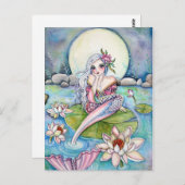 Water Lily Mermaid - Briefkaart (Voorkant / Achterkant)